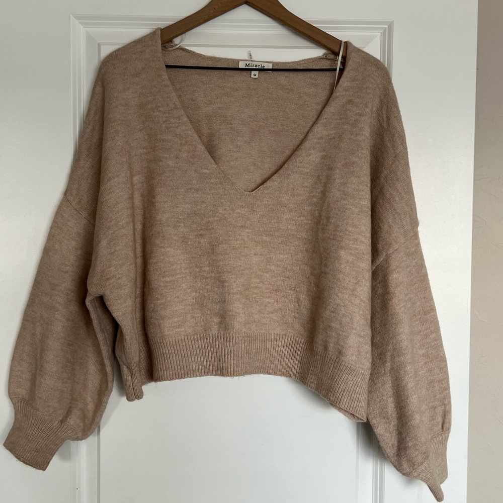 Lightweight deep V Sweater